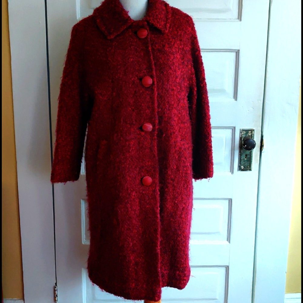 True vintage boucle coat mod style